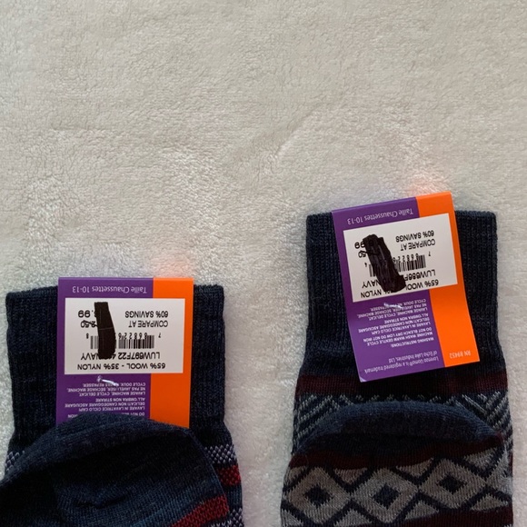 (2) Lorenzo Uomo MERINO WOOL SOCK - Picture 3 of 4